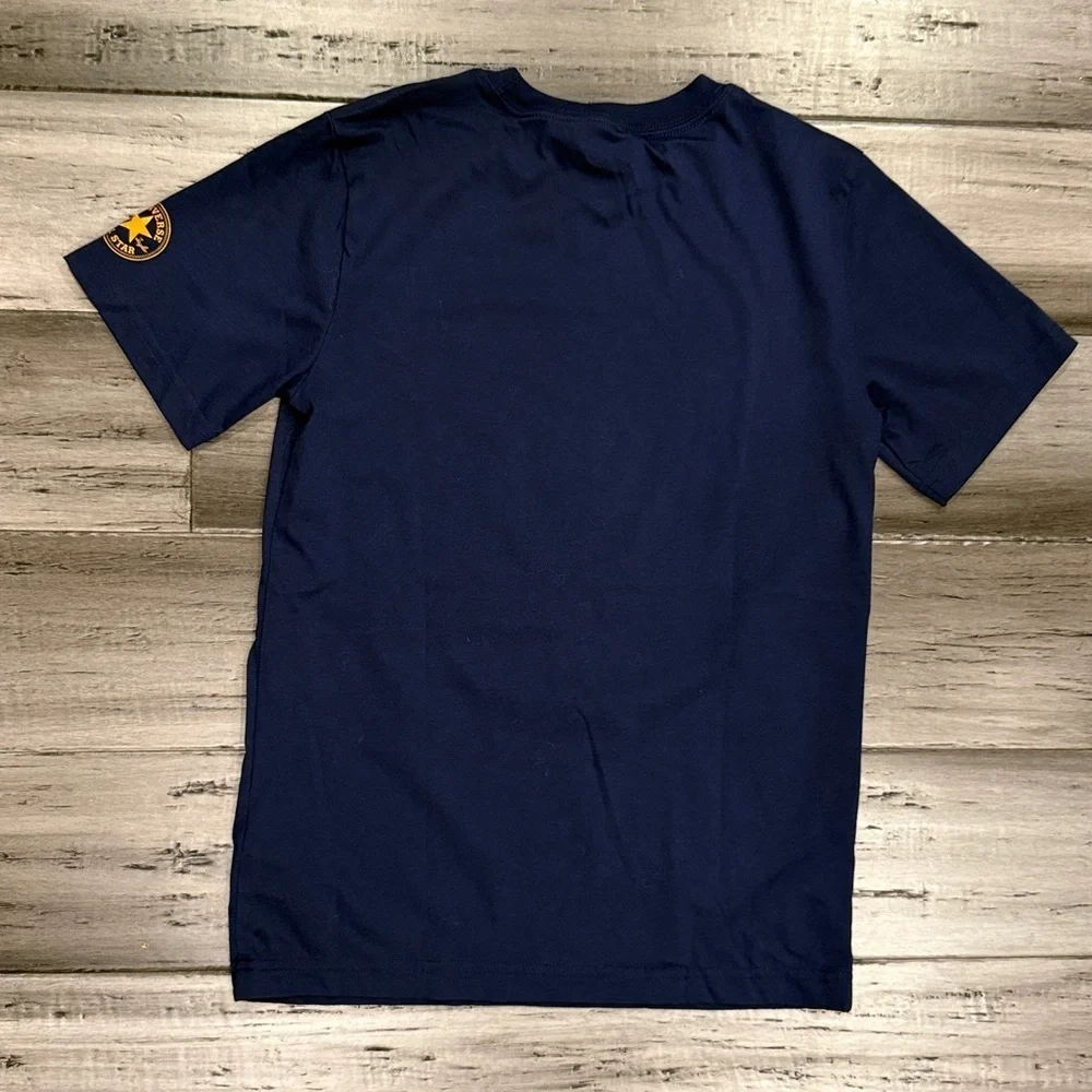 NWOT, Converse Navy Tee with camo Graphics